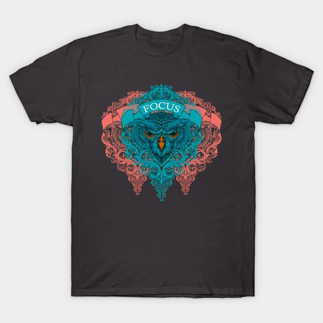 Owl Design T-Shirt by Rivenfalls